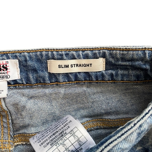 GUESS x Pleasures Drew Barrymore Denim Size 30 Printed 90s Inspired Jeans - Picture 9 of 15